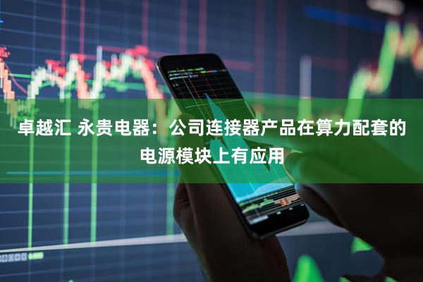 卓越汇 永贵电器：公司连接器产品在算力配套的电源模块上有应用