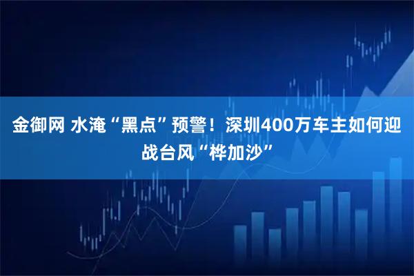 金御网 水淹“黑点”预警！深圳400万车主如何迎战台风“桦加沙”